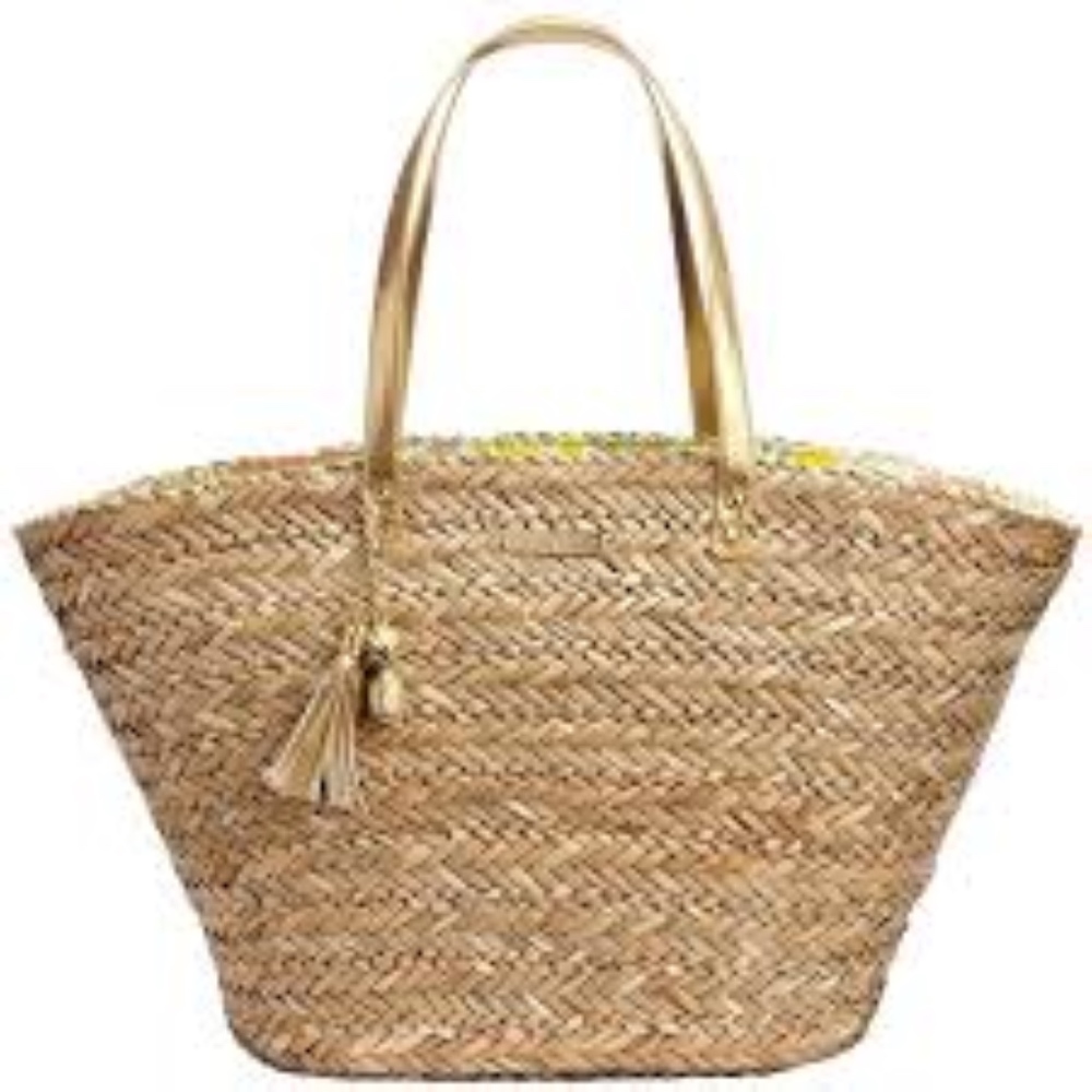 Lilli Pulitzer for Target Straw tote (drawstring)